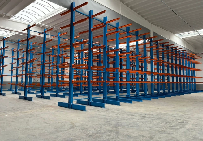 Safe Storage for Long Goods with Cantilever Racking
