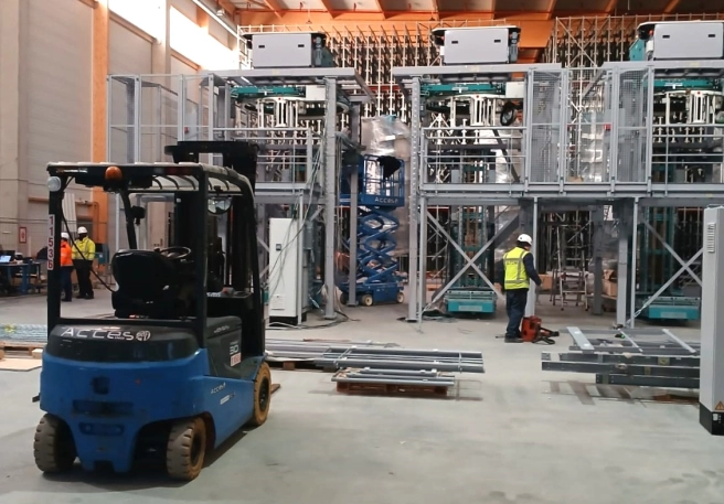 Mezzanine Floor in operational warehouse
