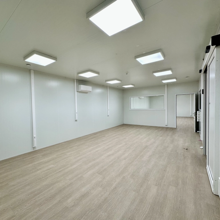 Office Cabin Installed in the Production Area of a Chocolate Factory